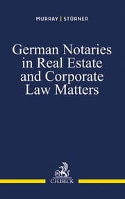 Cover von German Notaries in Real Estate and Corporate Law Matters