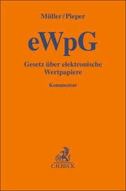 Cover von Gesetz über elektronische Wertpapiere (eWpG)