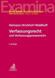 Cover von Verfassungsrecht und Verfassungsprozessrecht