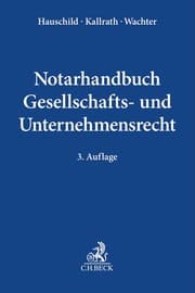 Cover von Notarhandbuch Gesellschafts- und Unternehmensrecht