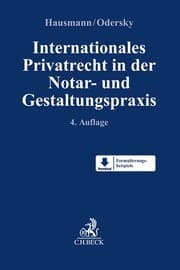Cover von Internationales Privatrecht in der Notar- und Gestaltungspraxis