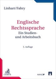 Cover von Englische Rechtssprache