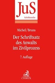 Cover von Der Schriftsatz des Anwalts im Zivilprozess