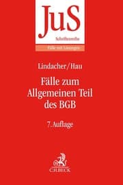 Cover von Fälle zum Allgemeinen Teil des BGB