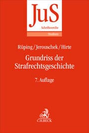 Cover von Grundriss der Strafrechtsgeschichte