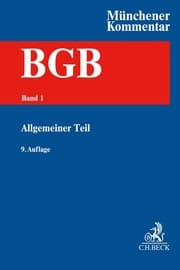 Cover von Münchener Kommentar zum Bürgerlichen Gesetzbuch 1