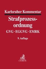Cover von Karlsruher Kommentar zur Strafprozessordnung. StPO