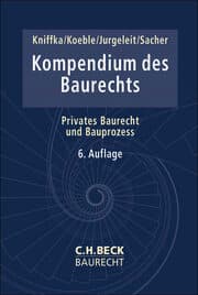 Cover von Kompendium des Baurechts