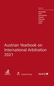 Cover von Austrian Yearbook on International Arbitration 2021