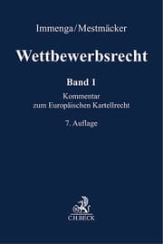 Cover von Wettbewerbsrecht Band 1: EU. Kommentar zum Europäischen Kartellrecht