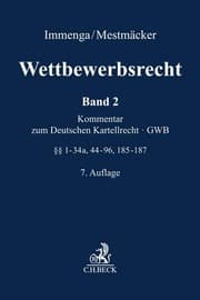 Cover von Wettbewerbsrecht Band 2: GWB. Kommentar zum Europäischen Kartellrecht
