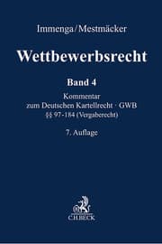 Cover von Wettbewerbsrecht 4: Vergaberecht. Kommentar zum Europäischen und Deutschen Kartellrecht