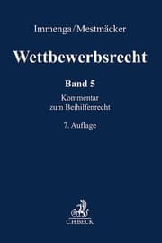 Cover von Wettbewerbsrecht 5: Beihilfenrecht