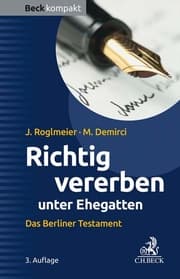 Cover von Richtig vererben unter Ehegatten