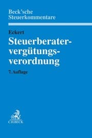 Cover von Steuerberatervergütungsverordnung. StBVV