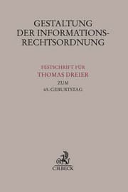 Cover von Gestaltung der Informationsrechtsordnung