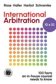 Cover von International Arbitration 10x10