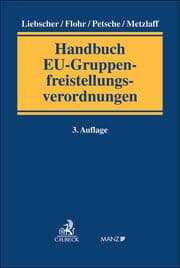 Cover von Handbuch EU-Gruppenfreistellungsverordnungen