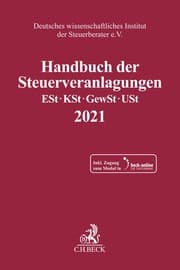 Cover von Handbuch der Steuerveranlagungen 2021