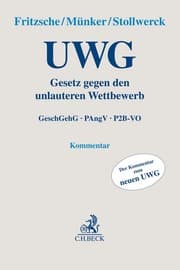 Cover von Gesetz gegen den unlauteren Wettbewerb. UWG