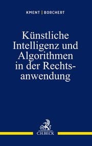Cover von Künstliche Intelligenz und Algorithmen in der Rechtsanwendung