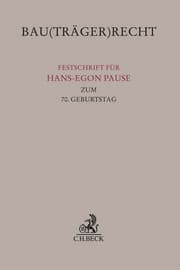 Cover von Bau(träger)recht