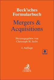 Cover von Beck'sches Formularbuch Mergers & Acquisitions