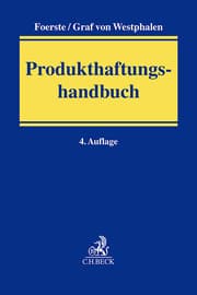 Cover von Produkthaftungshandbuch