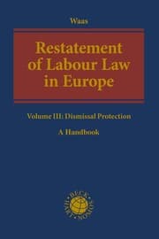 Cover von Restatement of Labour Law in Europe III: Dismissal Protection