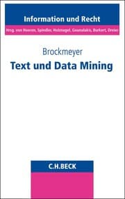 Cover von Text und Data Mining