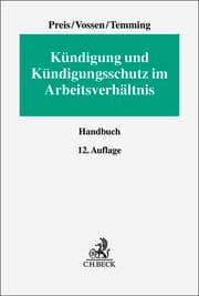 Cover von Kündigung und Kündigungsschutz im Arbeitsverhältnis