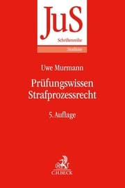 Cover von Prüfungswissen Strafprozessrecht
