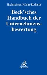 Cover von Beck'sches Handbuch der Unternehmensbewertung