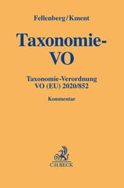 Cover von Taxonomie-Verordnung. Taxonomie-VO