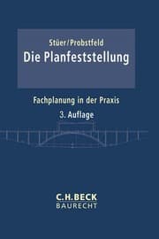 Cover von Die Planfeststellung