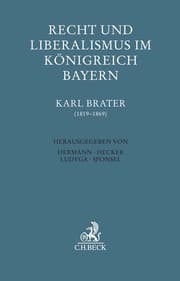 Cover von Recht und Liberalismus im Königreich Bayern