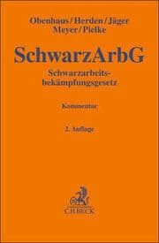 Cover von Schwarzarbeitsbekämpfungsgesetz. SchwarzArbG