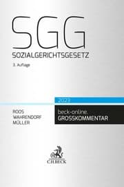 Cover von SGG/Sozialgerichtsgesetz