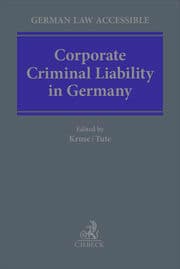 Cover von Corporate Criminal Liability in Germany