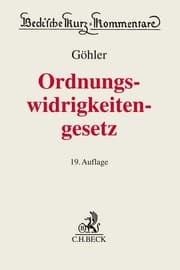 Cover von Gesetz über Ordnungswidrigkeiten. OWiG