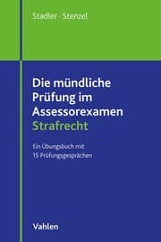 Cover von Die mündliche Prüfung im Assessorexamen Strafrecht