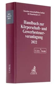 Cover von Handbuch zur Körperschaft- und Gewerbesteuerveranlagung 2022. KSt / GewSt 2022