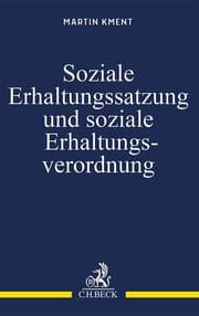 Cover von Soziale Erhaltungssatzung und soziale Erhaltungsverordnung