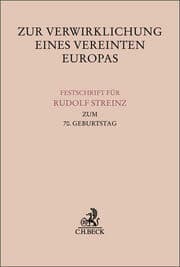 Cover von Zur Verwirklichung eines Vereinten Europas