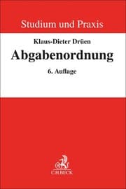 Cover von Abgabenordnung