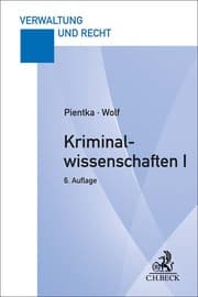 Cover von Kriminalwissenschaften I