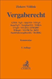 Cover von Vergaberecht