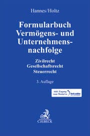 Cover von Formularbuch Vermögens- und Unternehmensnachfolge