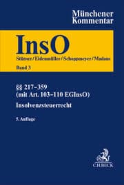 Cover von Münchener Kommentar zur Insolvenzordnung Bd. 3: §§ 217-359 InsO (mit Art. 103a-110 EGInsO), Insolvenzsteuerrecht