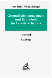 Cover von Gesundheitsmanagement und Krankheit im Arbeitsverhältnis